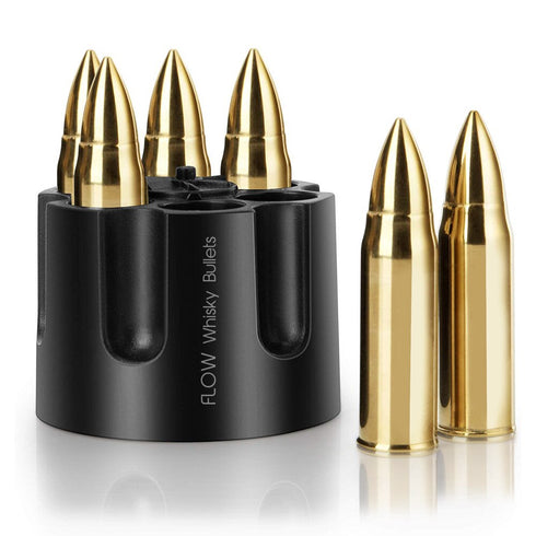 XL GOLD Whisky Bullets | Reusable Bullet Ice Cubes